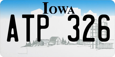 IA license plate ATP326