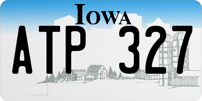IA license plate ATP327