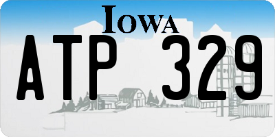 IA license plate ATP329