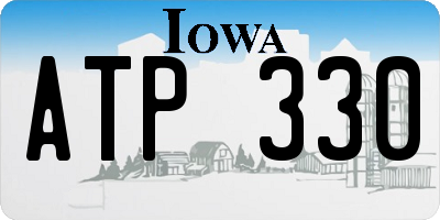 IA license plate ATP330