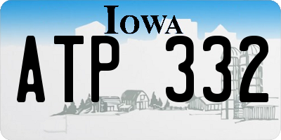 IA license plate ATP332