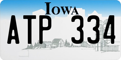 IA license plate ATP334