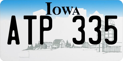 IA license plate ATP335
