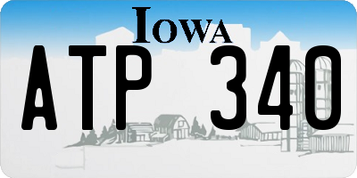 IA license plate ATP340