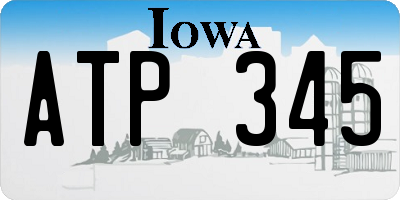 IA license plate ATP345