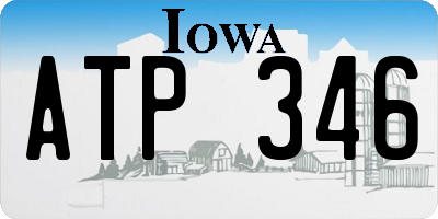 IA license plate ATP346