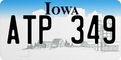 IA license plate ATP349