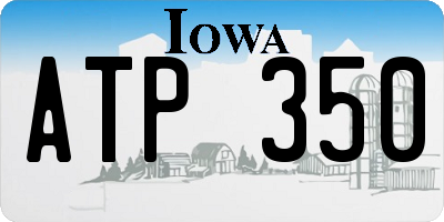 IA license plate ATP350