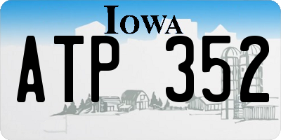 IA license plate ATP352
