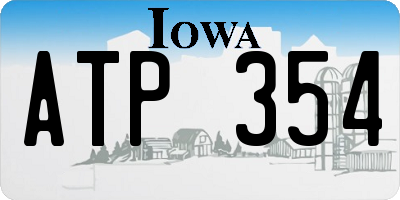 IA license plate ATP354