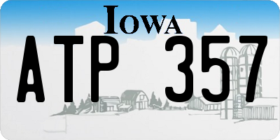 IA license plate ATP357