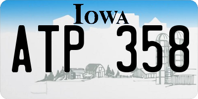 IA license plate ATP358