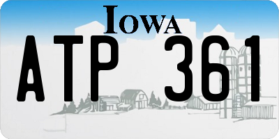 IA license plate ATP361