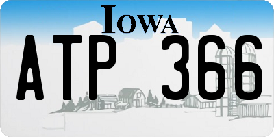 IA license plate ATP366
