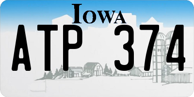 IA license plate ATP374