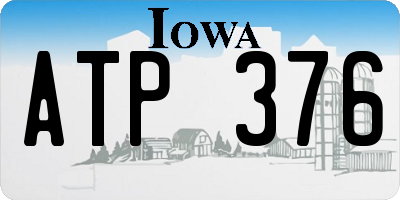 IA license plate ATP376