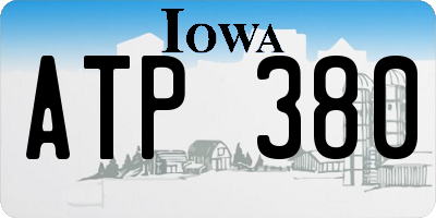 IA license plate ATP380