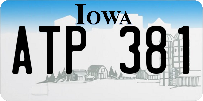 IA license plate ATP381