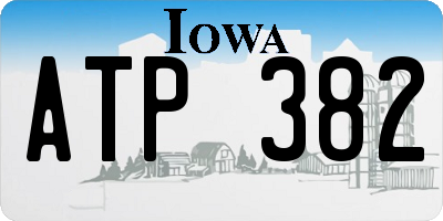 IA license plate ATP382