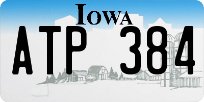 IA license plate ATP384