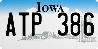 IA license plate ATP386