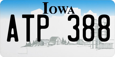 IA license plate ATP388