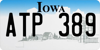 IA license plate ATP389