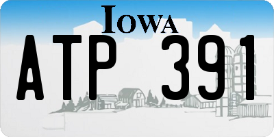 IA license plate ATP391