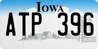 IA license plate ATP396