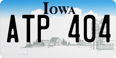 IA license plate ATP404