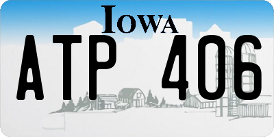 IA license plate ATP406