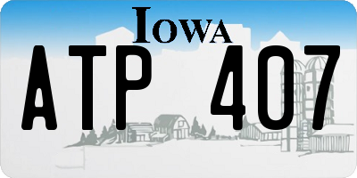 IA license plate ATP407
