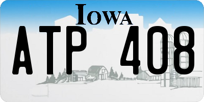 IA license plate ATP408