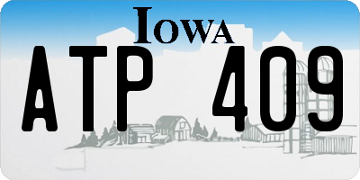IA license plate ATP409