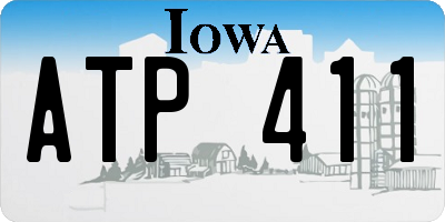 IA license plate ATP411
