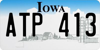 IA license plate ATP413