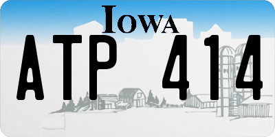 IA license plate ATP414