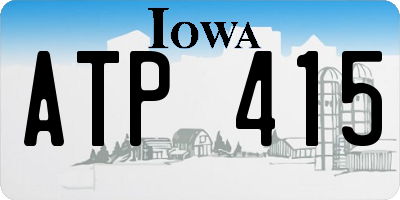 IA license plate ATP415