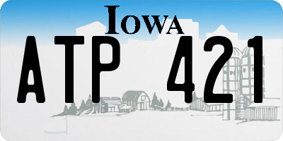 IA license plate ATP421