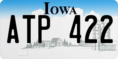 IA license plate ATP422