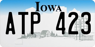 IA license plate ATP423