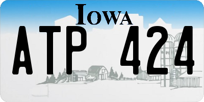 IA license plate ATP424