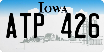 IA license plate ATP426