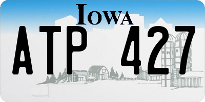 IA license plate ATP427
