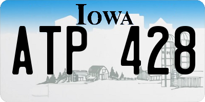 IA license plate ATP428