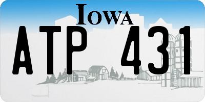 IA license plate ATP431