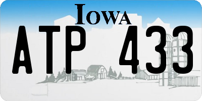 IA license plate ATP433