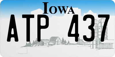 IA license plate ATP437