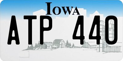 IA license plate ATP440