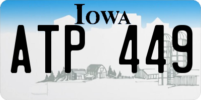 IA license plate ATP449
